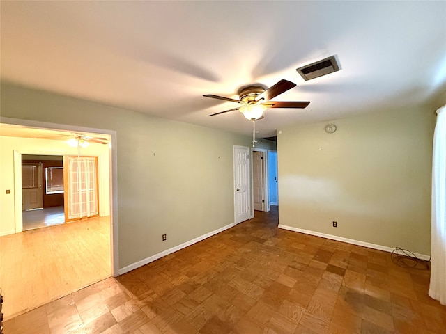 empty room featuring hardwood / wood-style floors