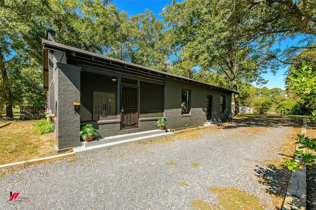 view of front of home