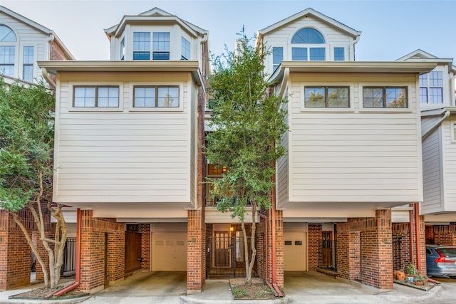 exterior space with a carport