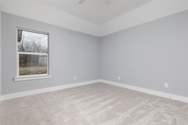 unfurnished room with carpet floors