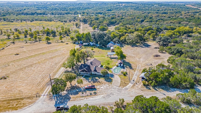 bird's eye view featuring a rural view