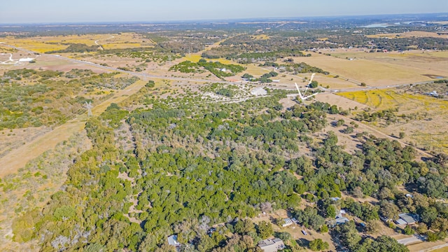 bird's eye view featuring a rural view