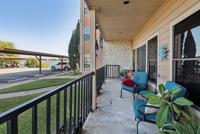 view of balcony