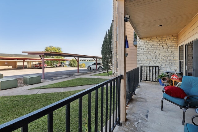 view of balcony