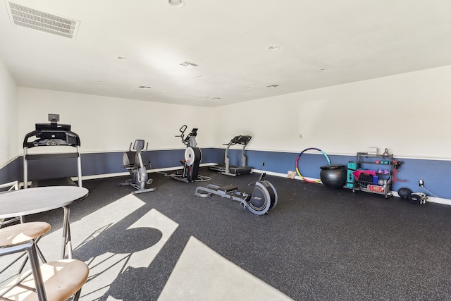 view of workout area