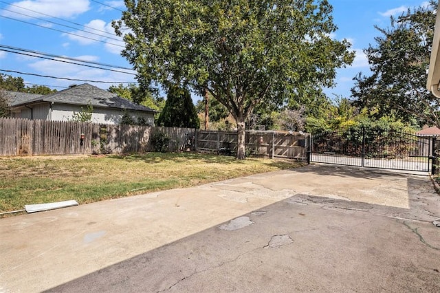 view of yard with a patio