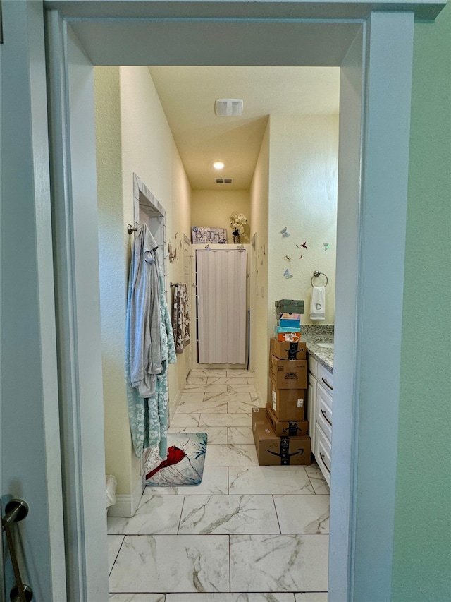 bathroom featuring vanity