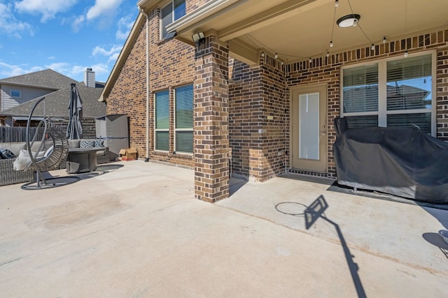 view of patio / terrace featuring grilling area