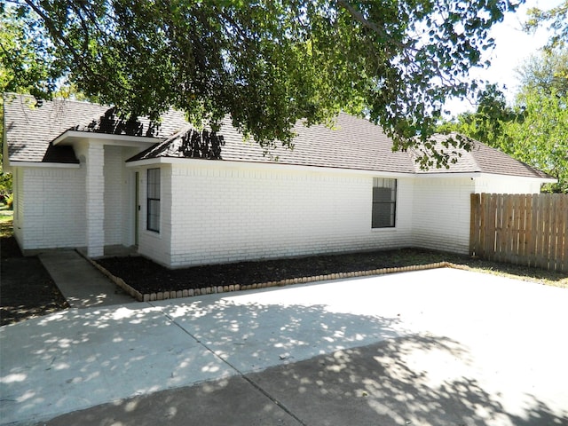 view of rear view of property