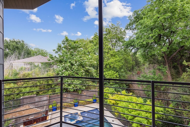 view of balcony