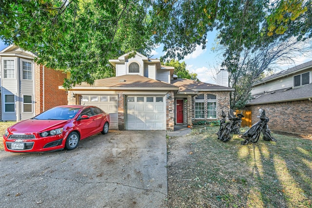 view of front of house featuring a garage