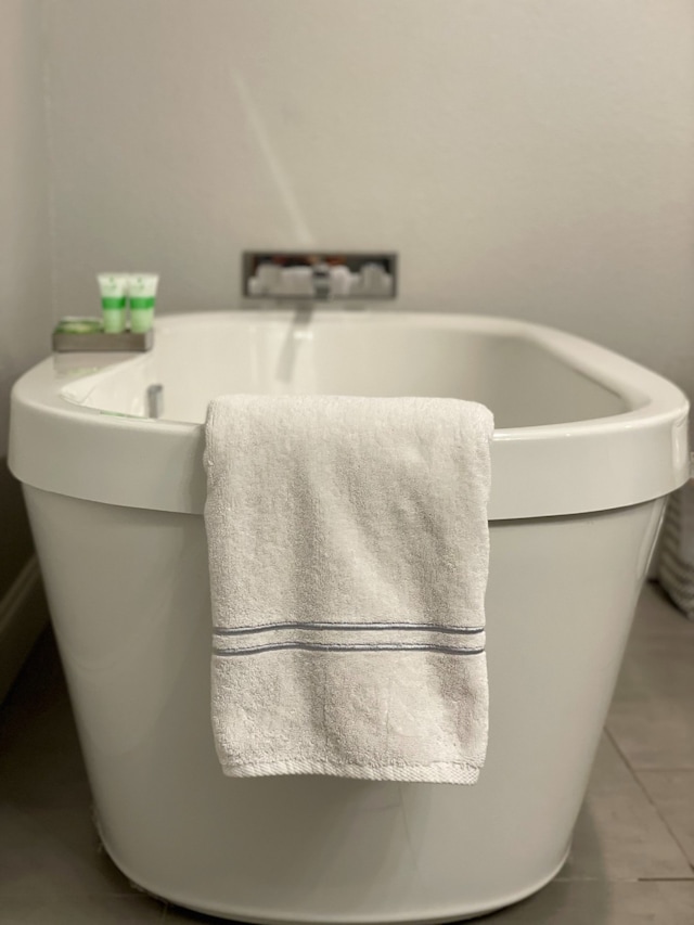 bathroom featuring tile patterned flooring