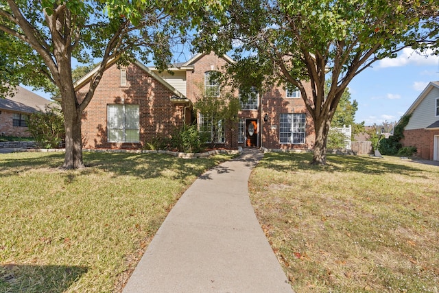 view of front of property with a front yard