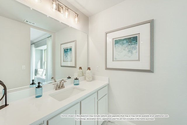 bathroom featuring vanity