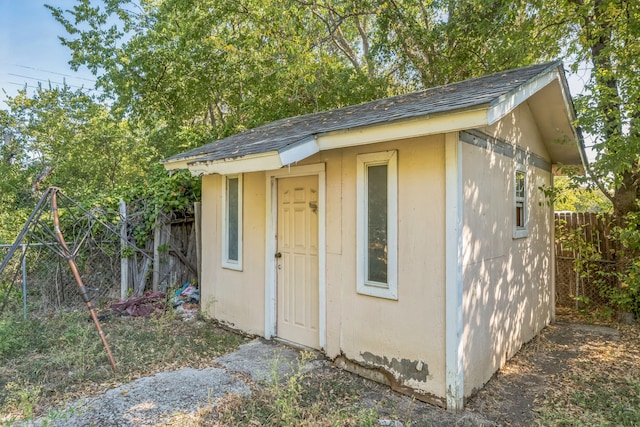 view of outdoor structure