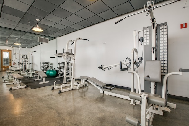 view of exercise room