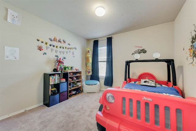 bedroom featuring carpet flooring