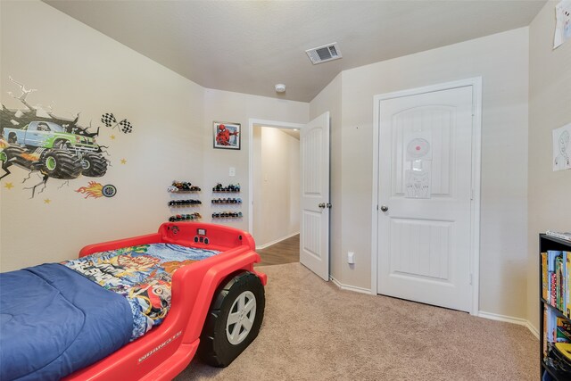 bedroom with carpet flooring