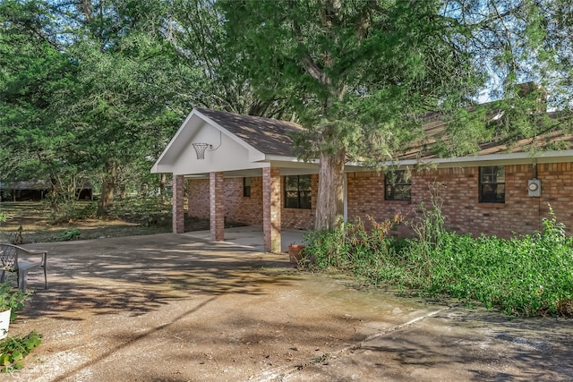 view of front of home