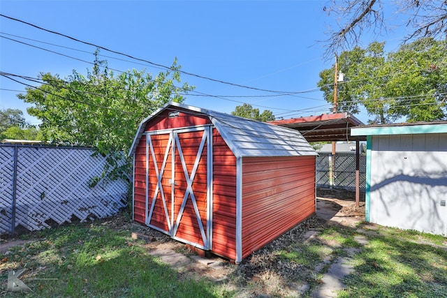 view of outbuilding