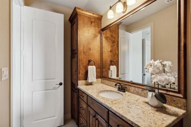 bathroom with vanity