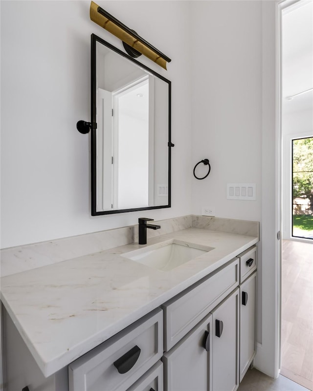 bathroom featuring vanity