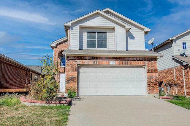 front facade featuring a garage