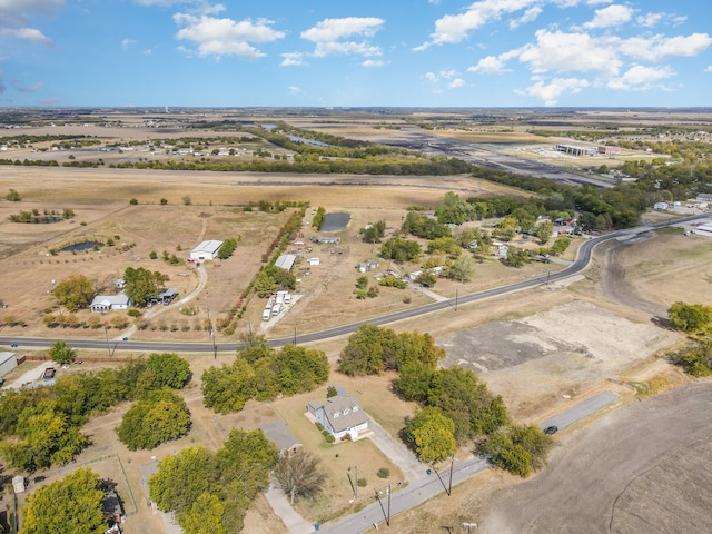 bird's eye view featuring a rural view