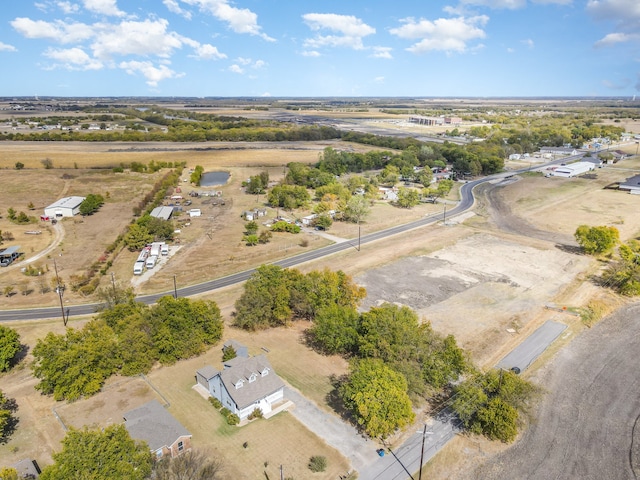 aerial view with a rural view