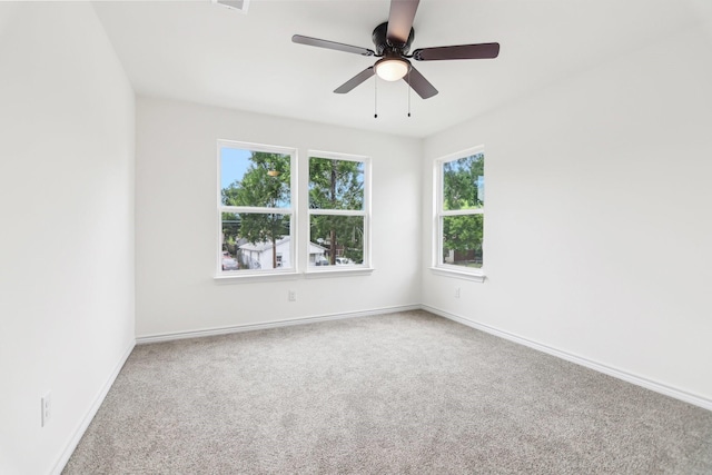 1610 Life Ave, Dallas, TX 75212 - empty room with carpet flooring, ceiling fan, and baseboards