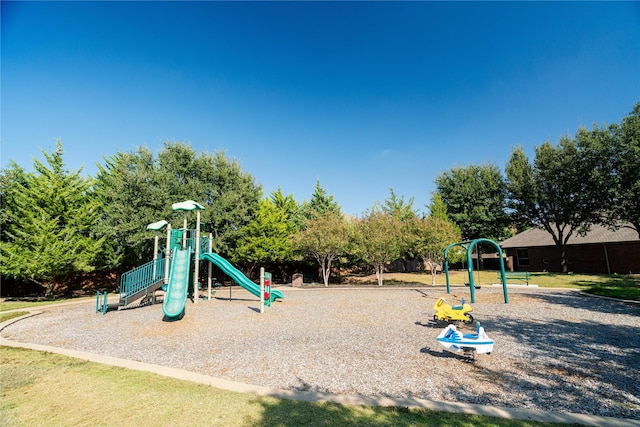 view of jungle gym