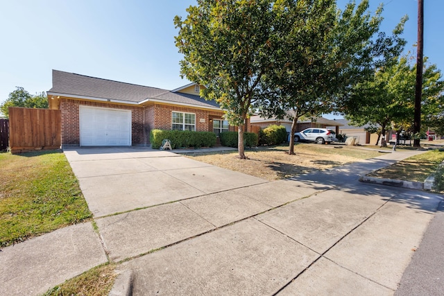 ranch-style home with a garage