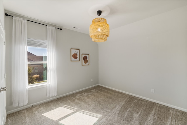 view of carpeted empty room