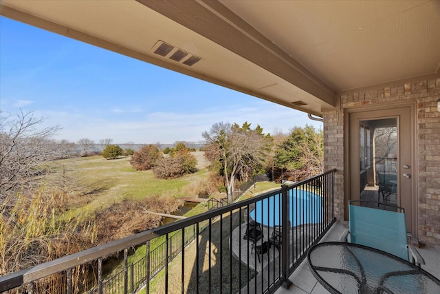 view of balcony