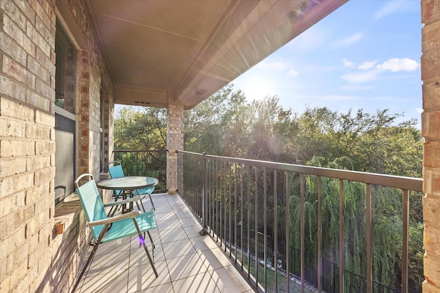 view of balcony