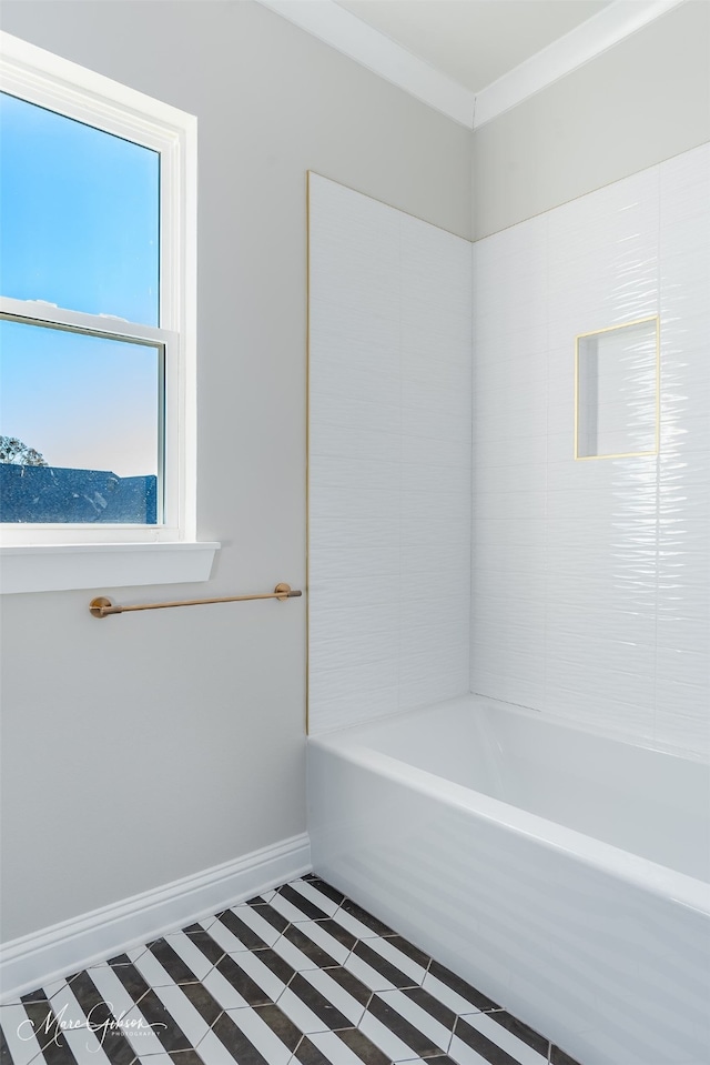 bathroom featuring tub / shower combination