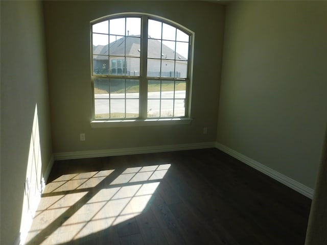 unfurnished room featuring light wood-type flooring