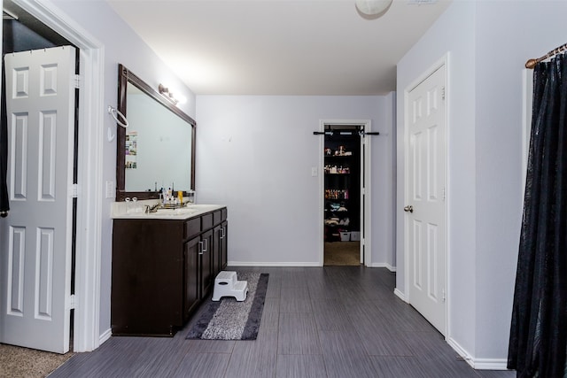 bathroom featuring vanity