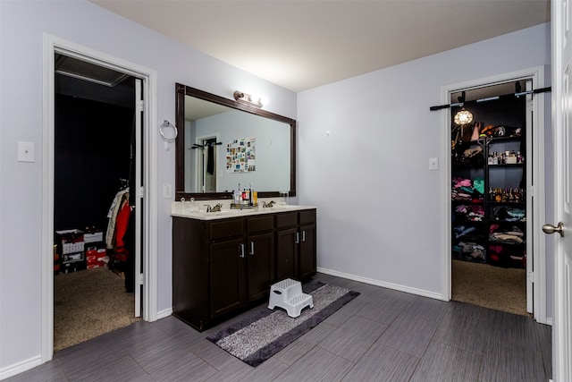 bathroom with vanity