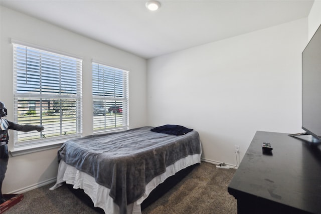 carpeted bedroom with billiards