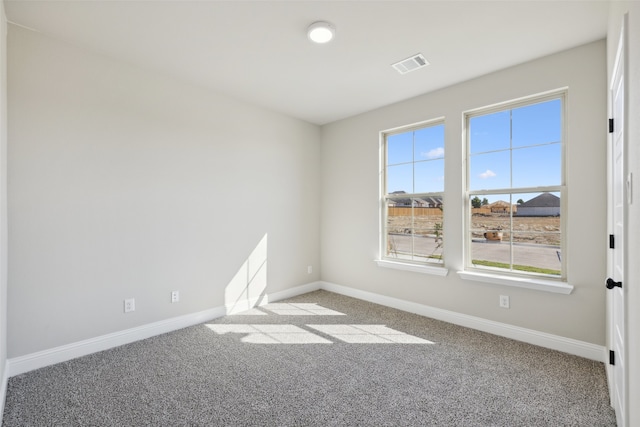 view of carpeted empty room