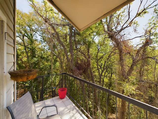 view of balcony