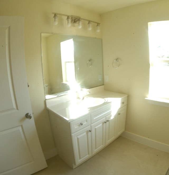 bathroom with vanity