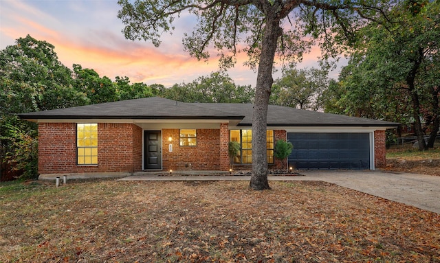 ranch-style house with a garage