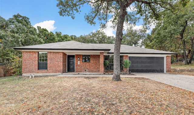 ranch-style house with a garage