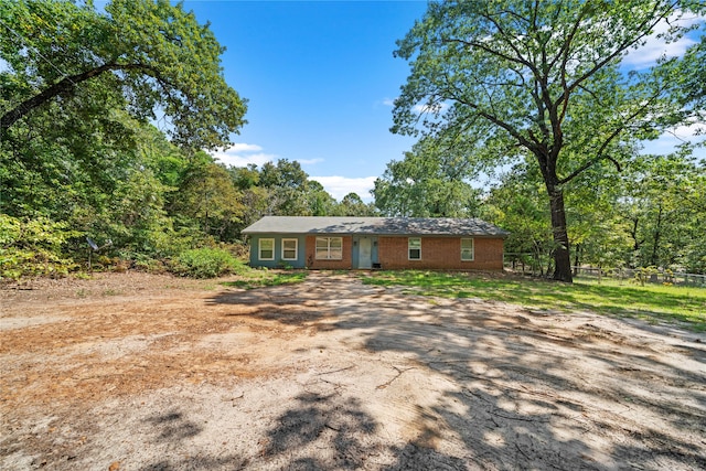 view of ranch-style house