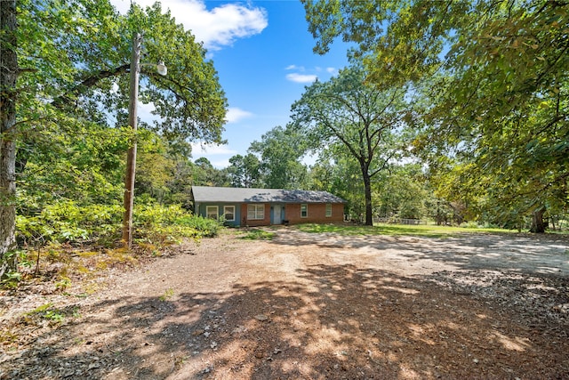 view of ranch-style home