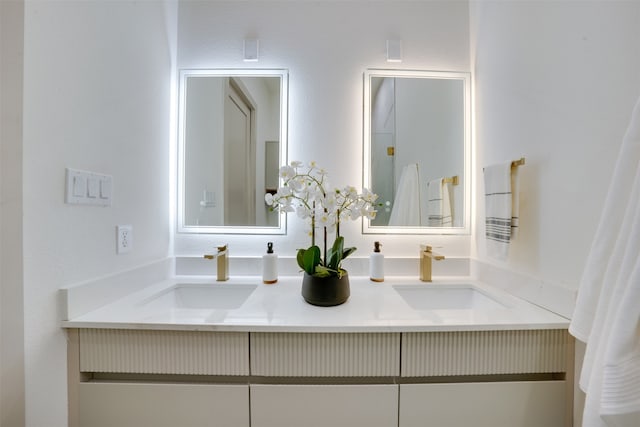 bathroom featuring vanity