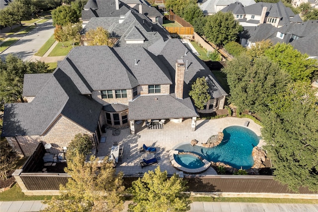 birds eye view of property