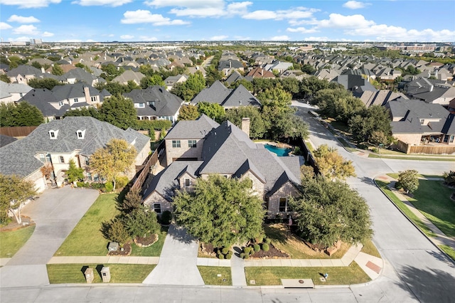 bird's eye view featuring a residential view
